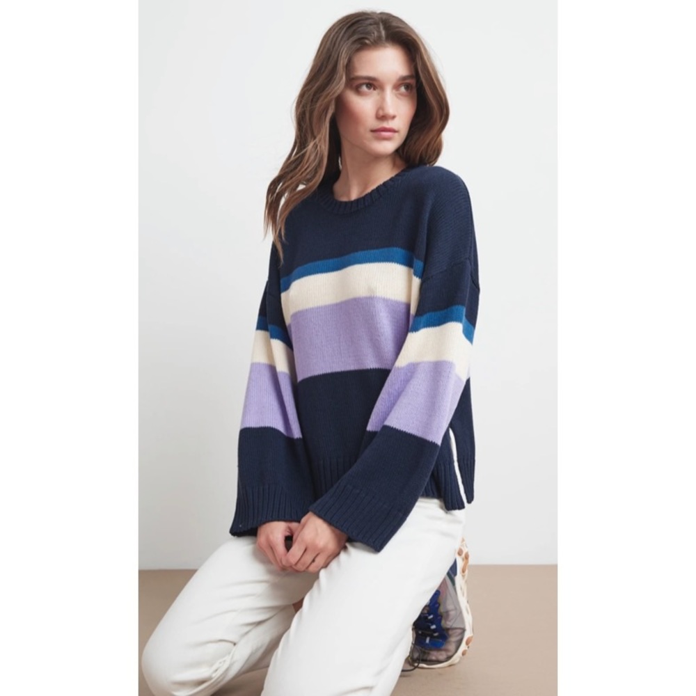 MADELINE COTTON STRIPE SWEATER